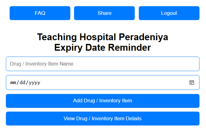 Medicine Expiry Date Reminder App